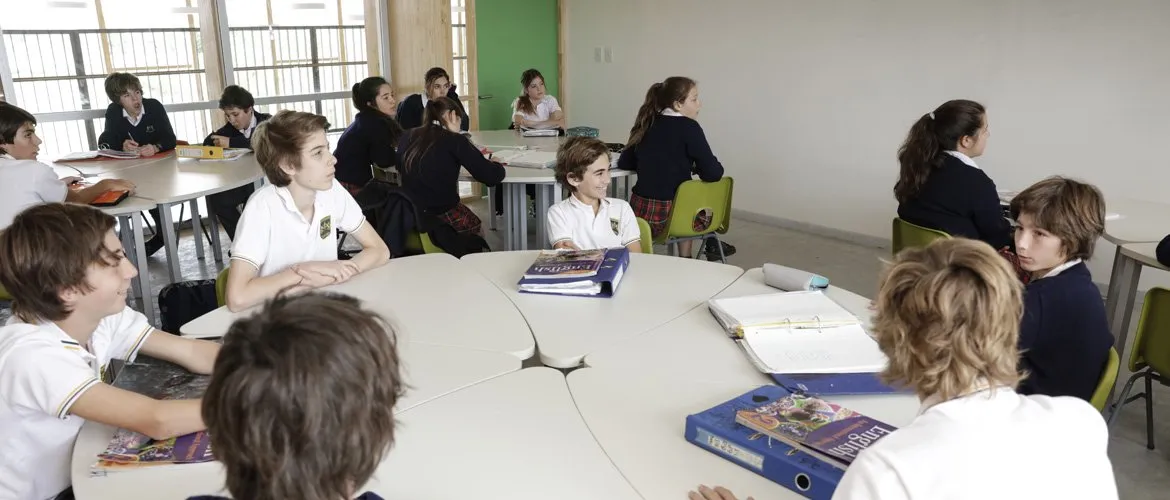 Alumnos de Primaria durante una clase en el aula