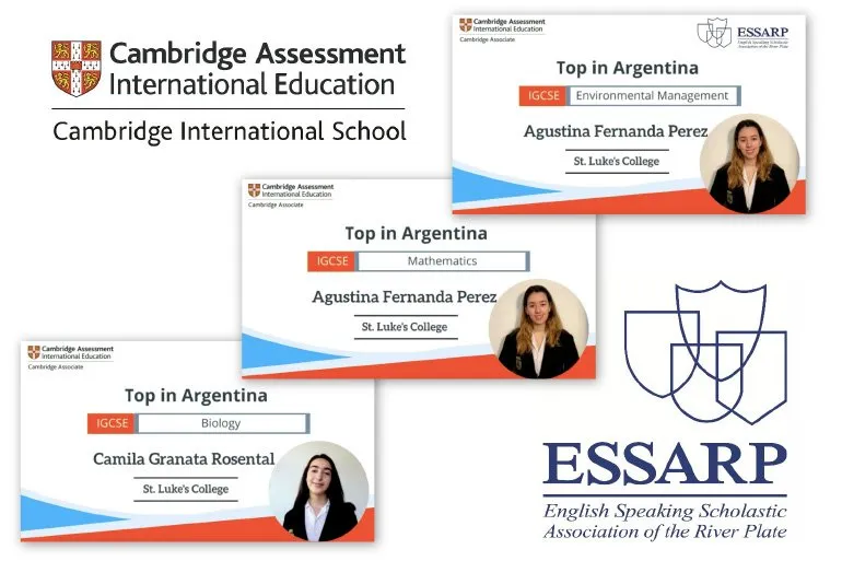 Las alumnas premiadas por Cambridge con sus diplomas